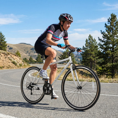 26 Inch Mountain Bike Adjustable with 6-Speed and All-terrain Rubber Wheels