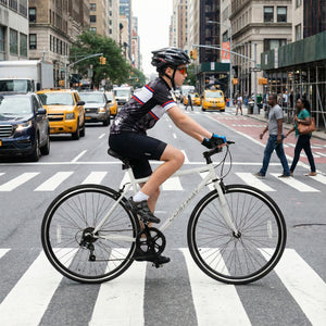 26 Inch Mountain Bike Adjustable with 6-Speed and All-terrain Rubber Wheels