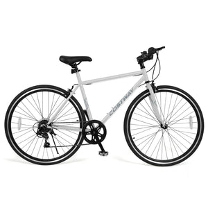26 Inch Mountain Bike Adjustable with 6-Speed and All-terrain Rubber Wheels