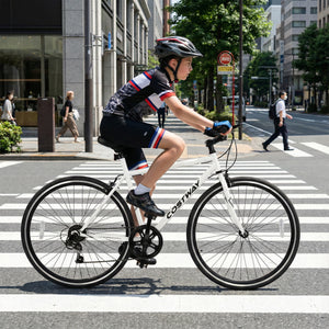 26 Inch Mountain Bike Adjustable with 6-Speed and All-terrain Rubber Wheels