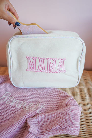KenzKustomz Mama XL Canvas Bag roomy tote 11 x 5 x 8 inches