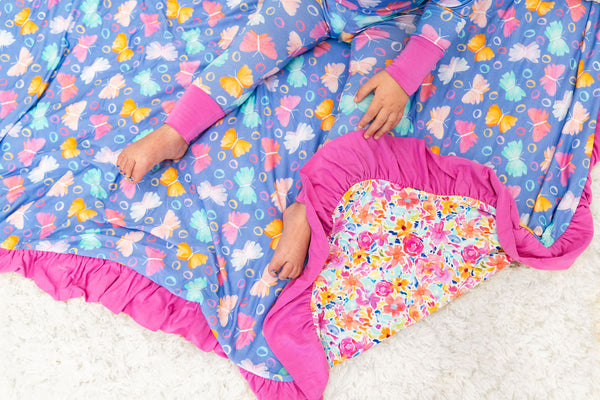 Korrie Butterflies Bamboo 2-Piece Long Sleeve Set