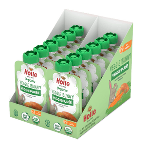 Holle Baby Food Pouches - Organic Veggie Puree - Veggie Bunny