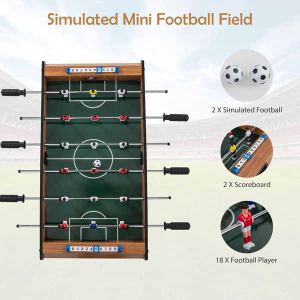 27 Inch Foosball Table Mini Tabletop Soccer Game