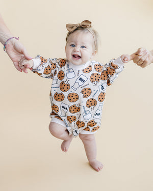 Bubble Romper | Milk & Cookies