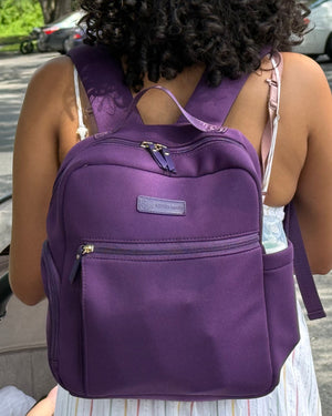 Sarah Wells Fifi Mini Breast Pump Bag – 13" Neoprene Backpack for Wearable Pumps – Insulated, Lightweight, Washable