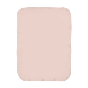Personalize the First and Middle Name swaddle blanket in blush with your baby's name