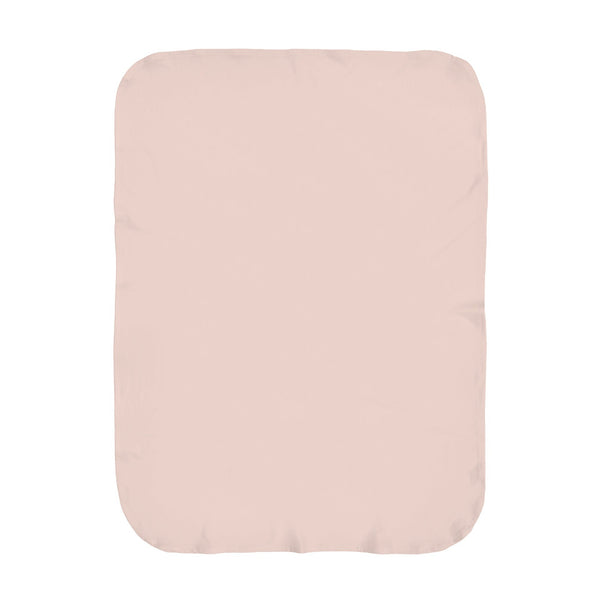 Personalize the First and Middle Name swaddle blanket in blush with your baby's name