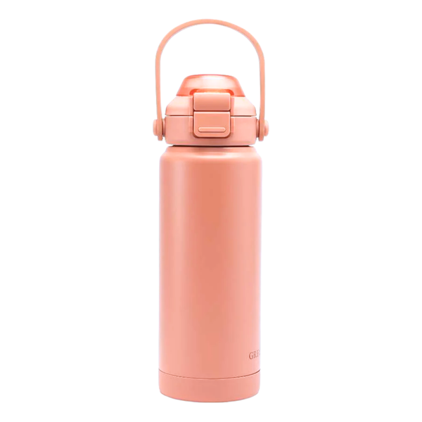 Sip + Chug 2 in 1 Thermo Water Bottle 24 oz. in Sunset color, perfect for keeping drinks hot or cold for babies.
