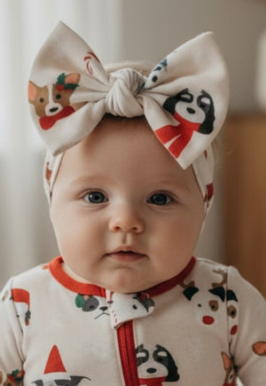 Bark The Halls (Bow Headband)
