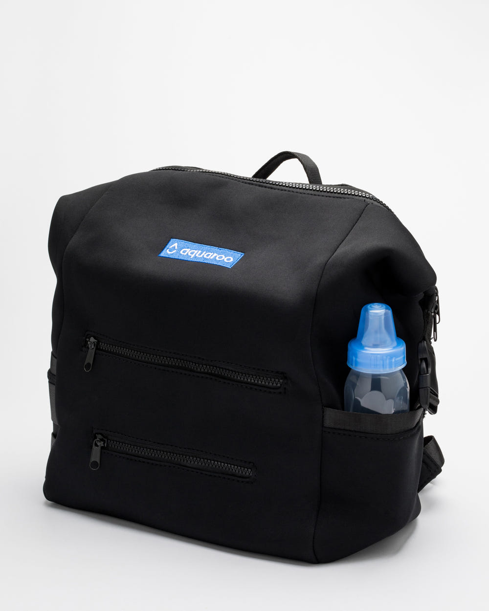 Aqaroo Diaper Bag: Stylish and functional diaper bag for parents on the go, featuring multiple pockets and a sleek design.