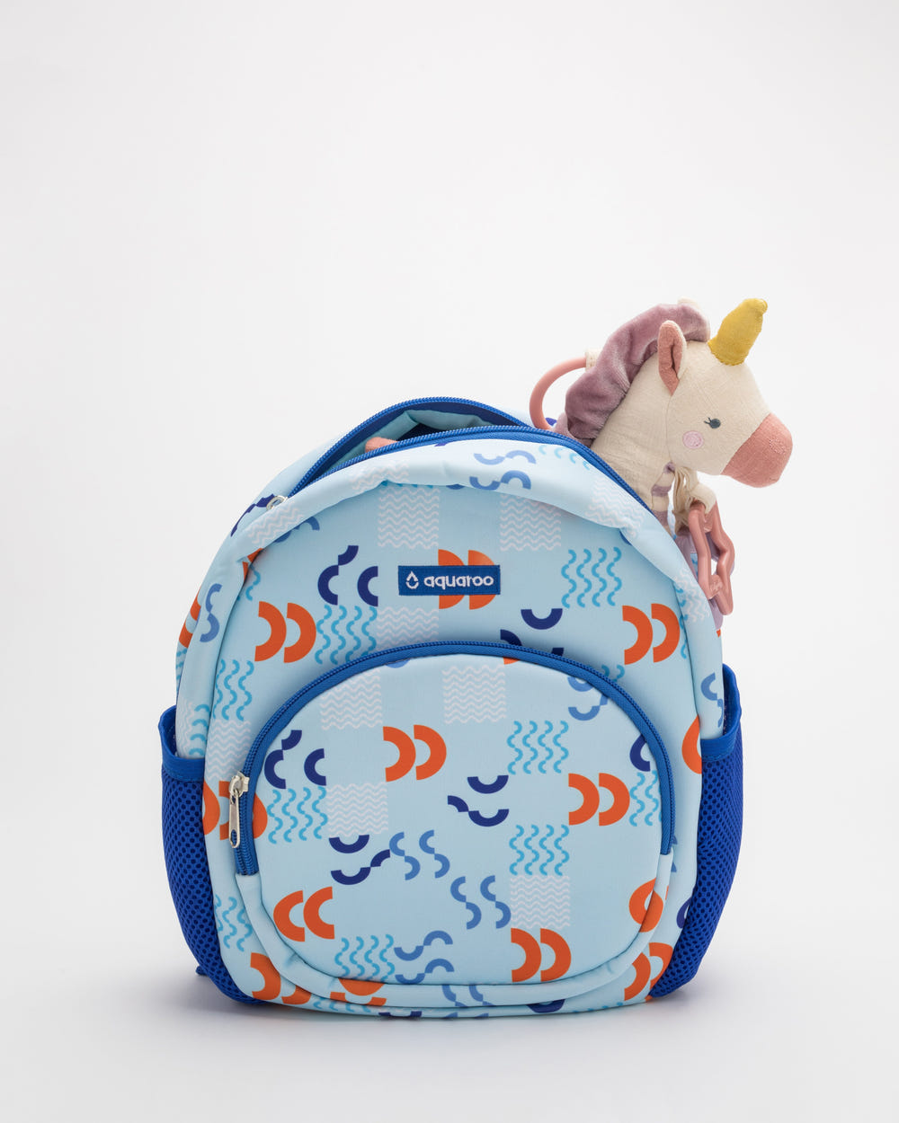 Aquaroo Mini Backpack for babies, featuring a cute design and perfect size for toddlers' essentials.