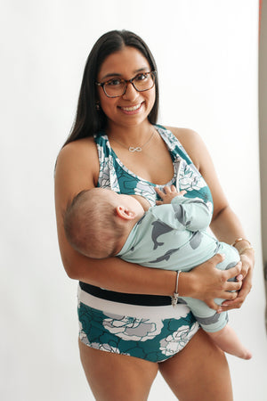 Crop Zip Up Breastfeeding Swimsuit Top | FINAL SALE