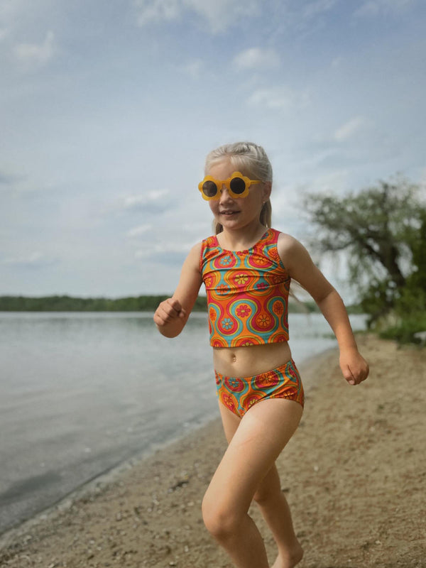 Groovy Two Piece Swimsuit for Girls