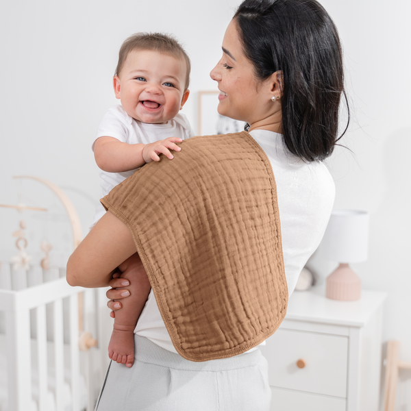 Muslin Burp Cloths in Multicolor