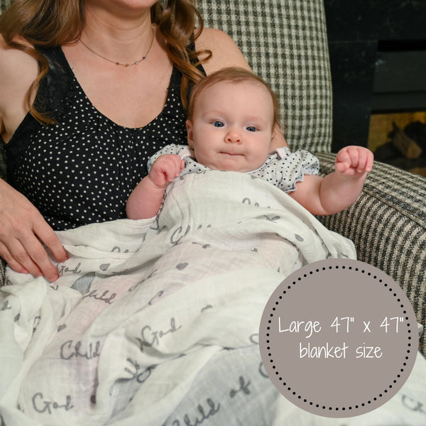 Child of God Baby Muslin Swaddle Blanket
