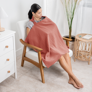 Muslin Nursing Cover, Pack of 1 in Dusty Rose