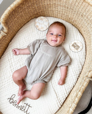 Short Sleeve Bubble Romper - MOOGCO Baby