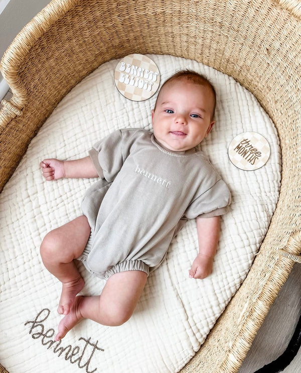 Short Sleeve Bubble Romper - MOOGCO Baby