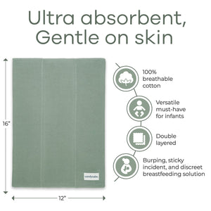 Cotton Burp Cloths in Multi-Boy