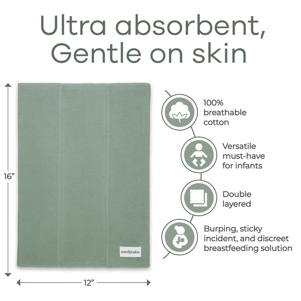 Cotton Burp Cloths in Multi-Boy