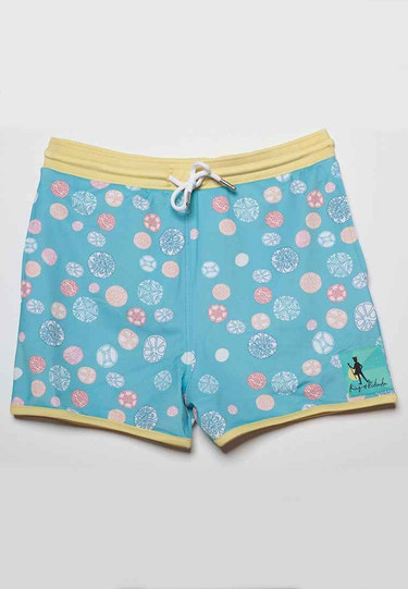 Fisher Euro Short Swim Trunk in Sand Dollar for babies, stylish and comfortable beachwear for little ones.