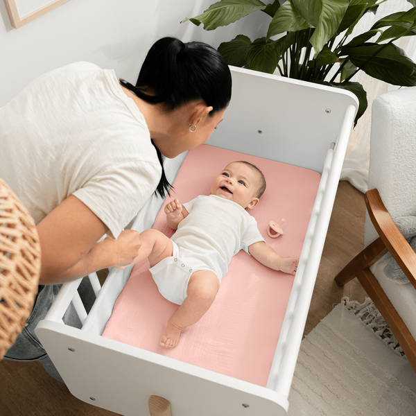 Muslin Fitted Bassinet Crib Sheet