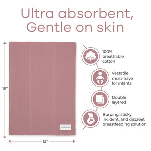 Cotton Burp Cloths in Multi-Girl