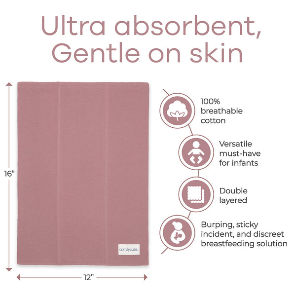 Cotton Burp Cloths in Multi-Girl