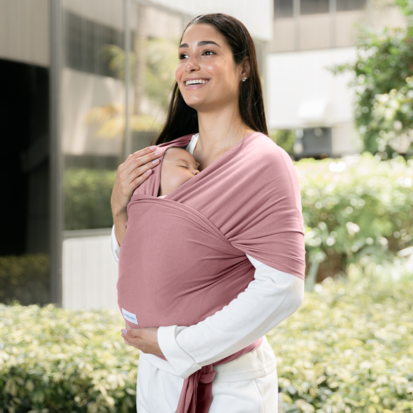 Baby Wrap Carrier in Mauve