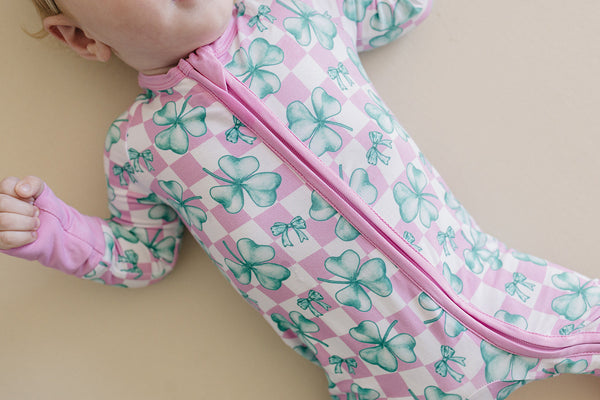 Bamboo Zip Romper | Shamrock & Bows