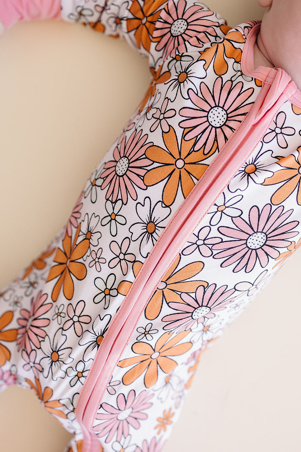 Bamboo Zip Romper | Retro Garden - MOOGCO Baby