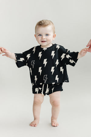 Shorts Set | Black Bolts - MOOGCO Baby
