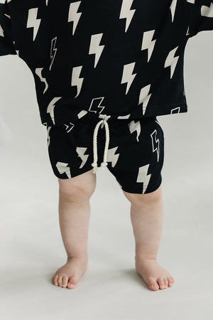 Shorts Set | Black Bolts - MOOGCO Baby