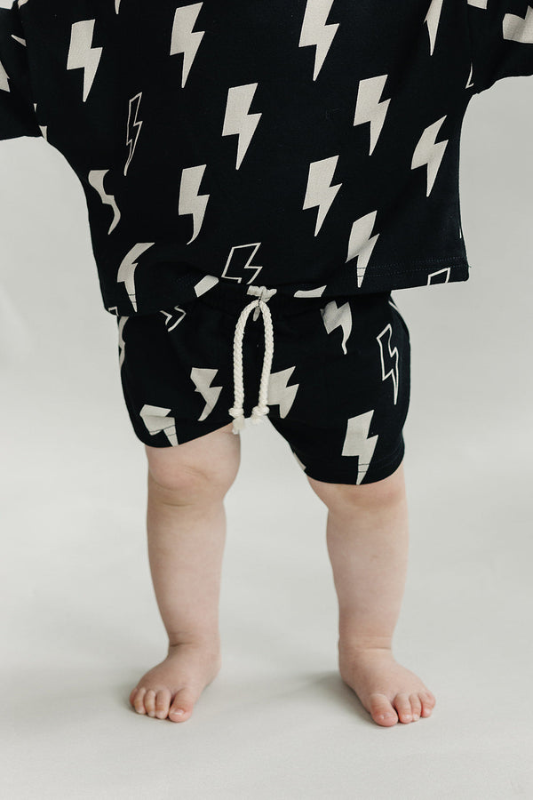 Shorts Set | Black Bolts - MOOGCO Baby