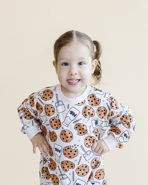 Bubble Romper | Milk & Cookies