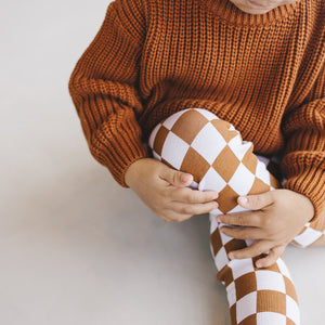 Chunky Knit Sweater | Rust - MOOGCO Baby