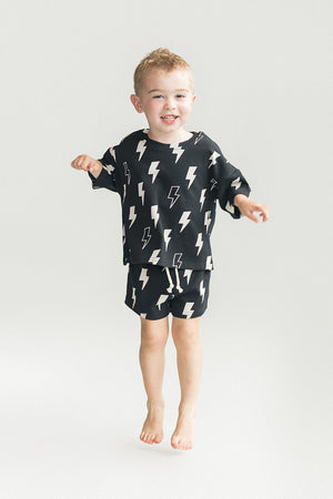Shorts Set | Black Bolts - MOOGCO Baby