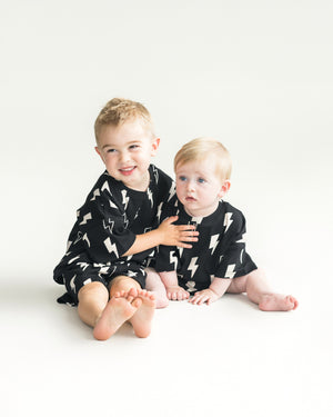 Shorts Set | Black Bolts - MOOGCO Baby