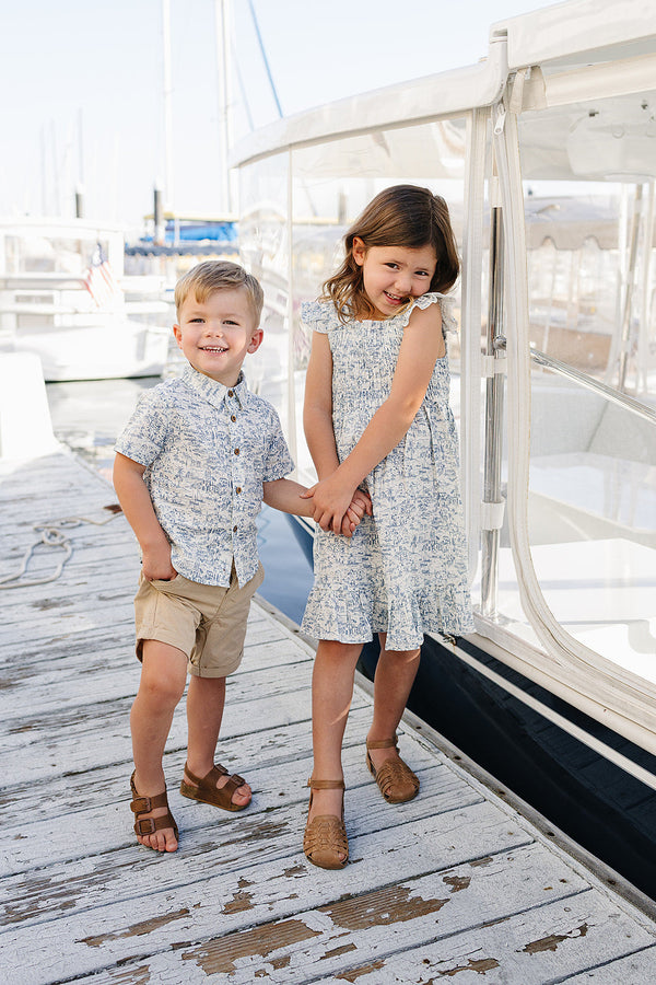Santorini Linen Button Up Shirt