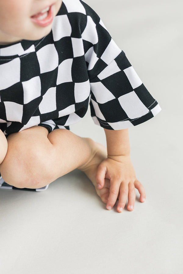 Shorts Set | Wavy Checkered - MOOGCO Baby