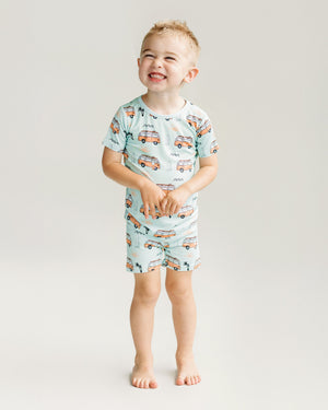 Bamboo Shorts Set | Retro Beach - MOOGCO Baby