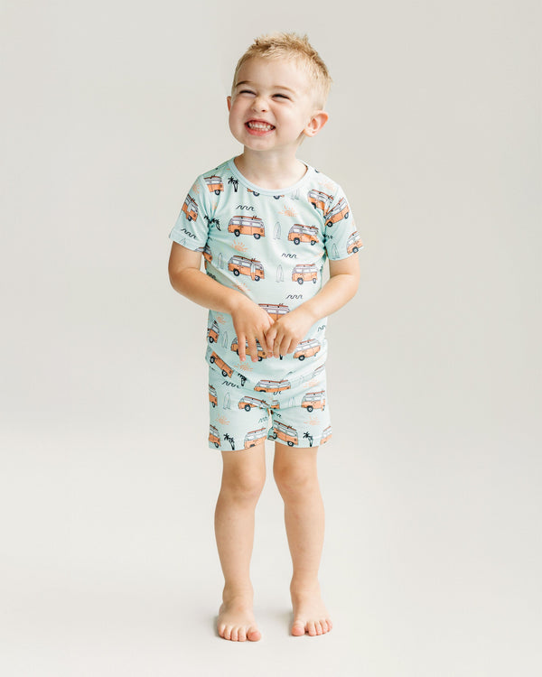 Bamboo Shorts Set | Retro Beach - MOOGCO Baby