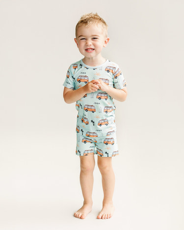 Bamboo Shorts Set | Retro Beach - MOOGCO Baby