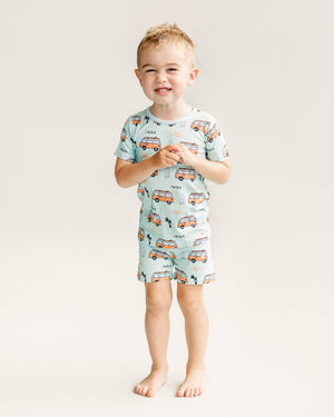 Bamboo Shorts Set | Retro Beach - MOOGCO Baby