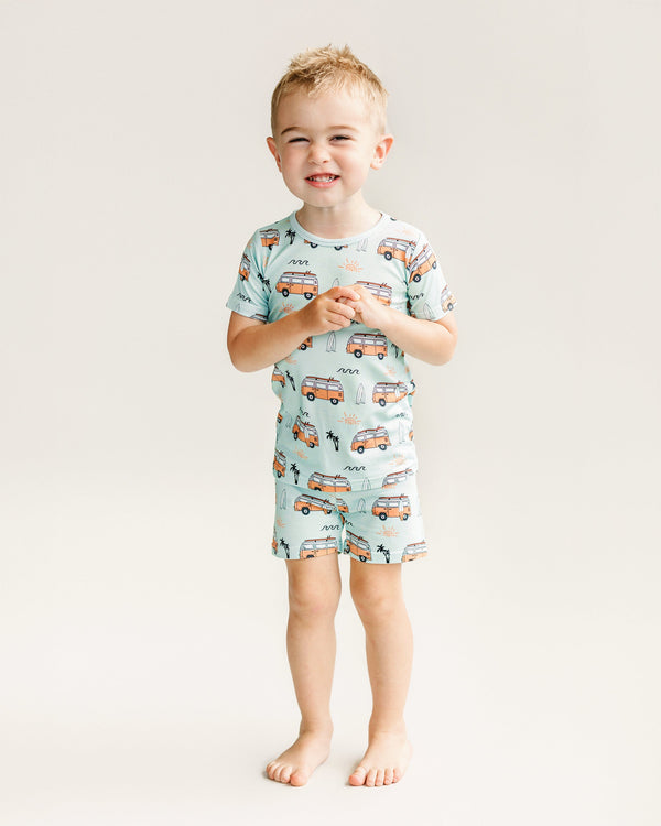 Bamboo Shorts Set | Retro Beach - MOOGCO Baby