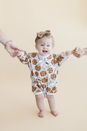 Bubble Romper | Milk & Cookies
