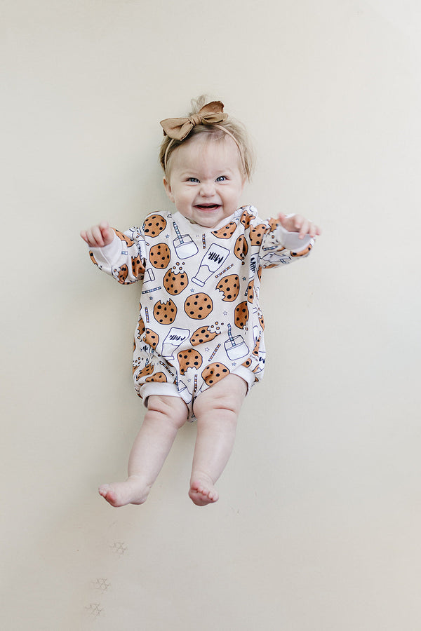 Bubble Romper | Milk & Cookies