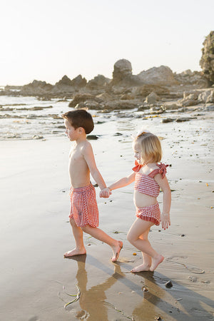 Gingham Swim Shorts