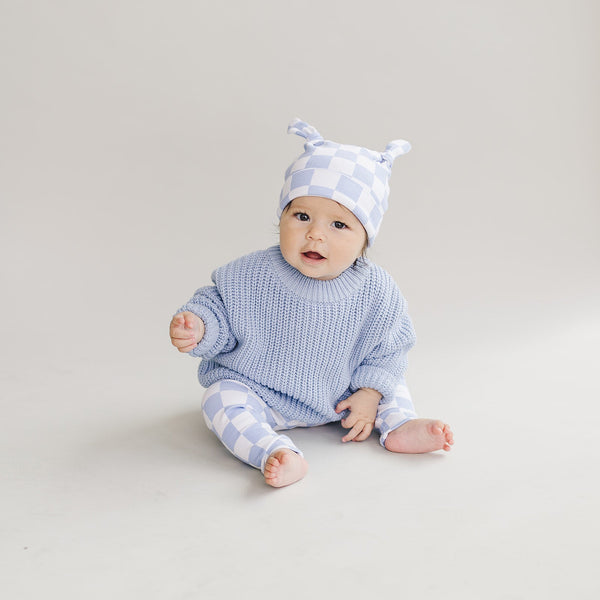 Chunky Knit Sweater | Blue - MOOGCO Baby